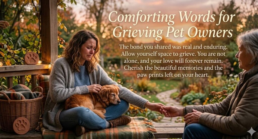 Comforting Words for Grieving Pet Owners