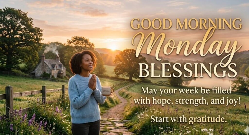 Inspirational Good Morning Monday Blessings