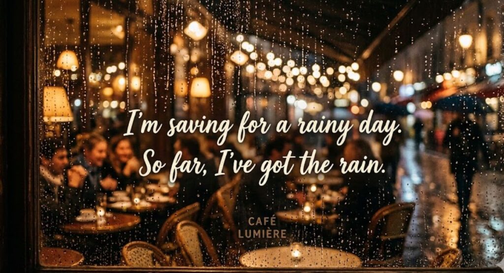 Short and Witty Rain Quotes