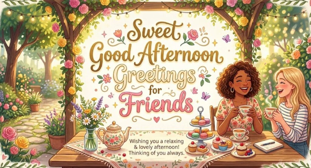 Sweet Good Afternoon Greetings for Friends