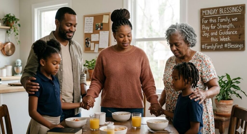 African American Monday Blessings for Family
