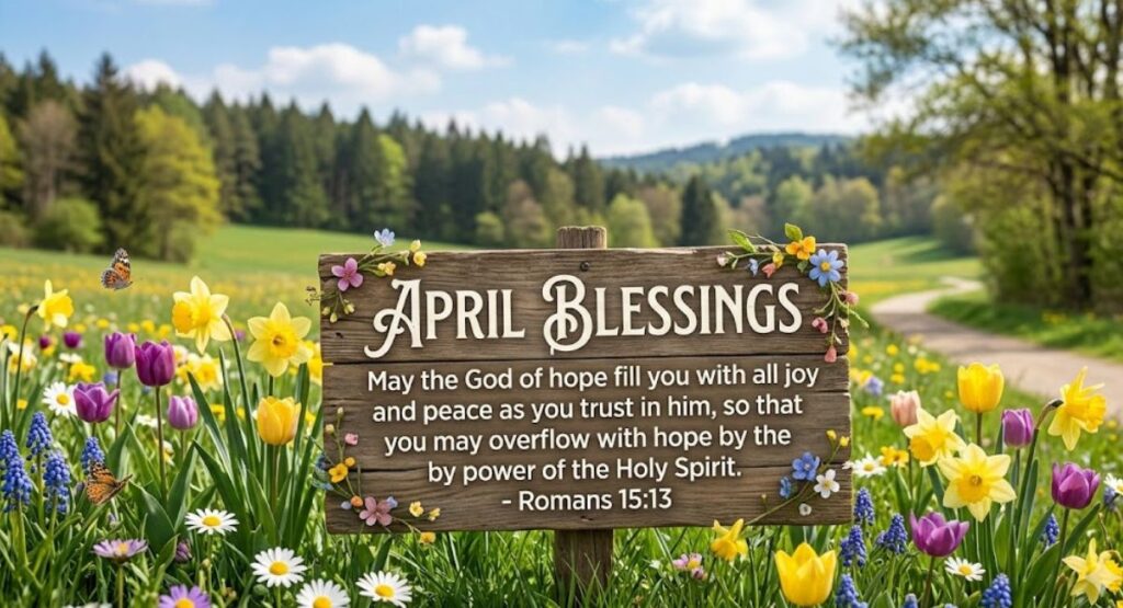 April Blessings Bible Verse for Faith, Hope, and Encouragement