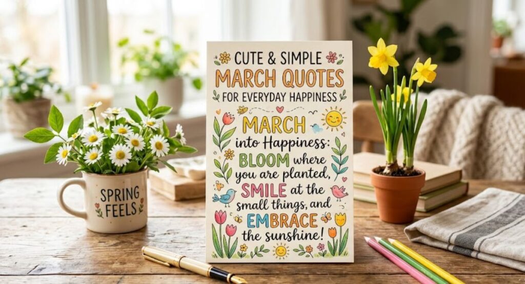 Cute and Simple March Quotes for Everyday Happiness