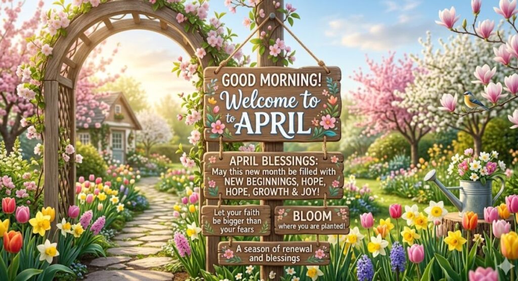 Good Morning April Blessings & Inspirational Quotes to Welcome the Month