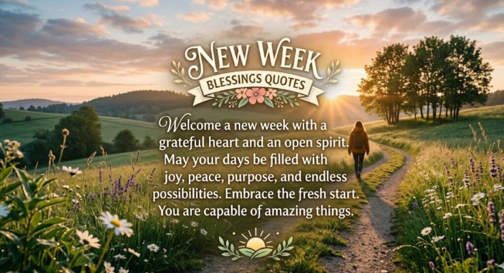 New Week Blessings Quotes